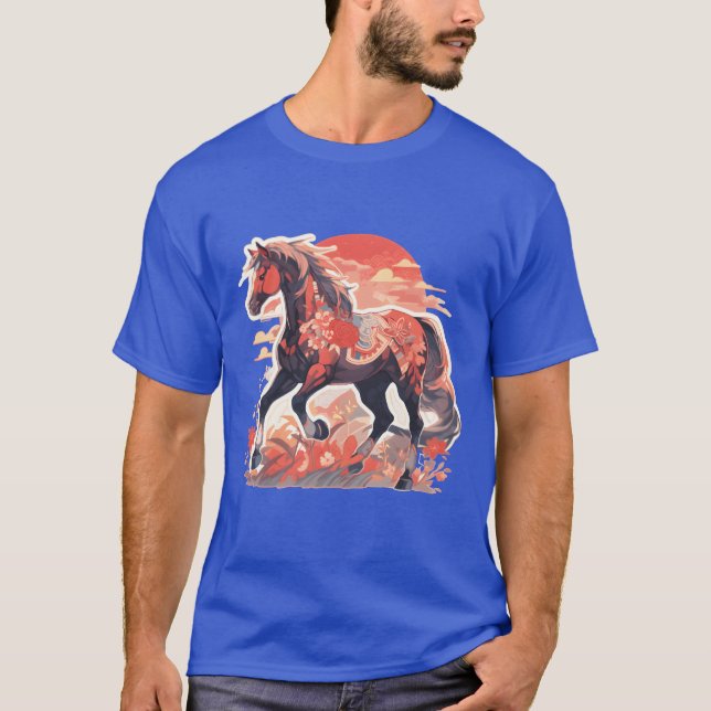 Camiseta Cavalos Cavalos Mare Folen Riding Rider Amigos (Frente)