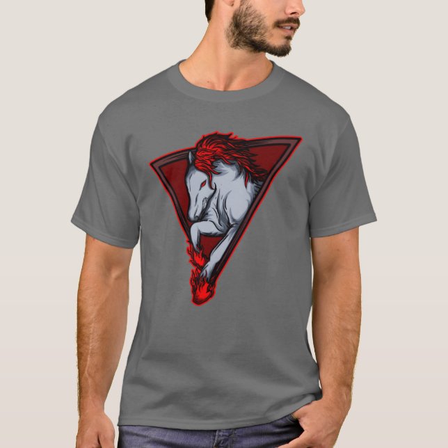 Camiseta Cavalos Cavalos Sobrevivência do Cavalo do Present (Frente)