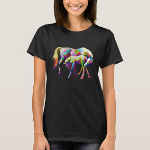 Camiseta Cavalos Coloridos Amam Gráficos