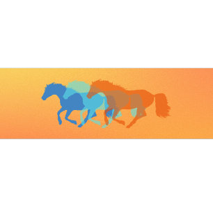 Camiseta Cavalos Coloridos Correndo
