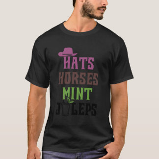 Camiseta Cavalos Correntes De Cavalo E Monas Juleps Ky Derb