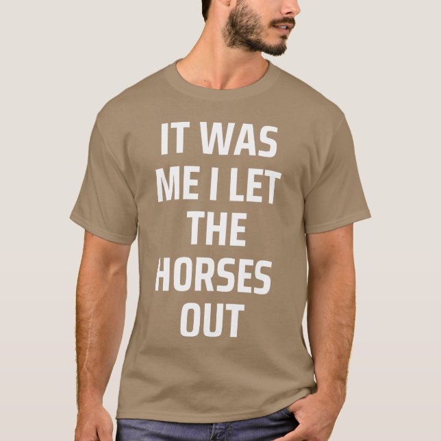 Camiseta Cavalos de Amor Fazenda pai Equestre dia de os pai (Frente)
