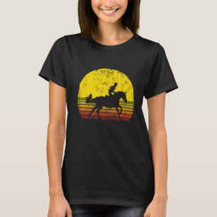 Camiseta Cavalos de Casca-Vintage-Riding-Girl