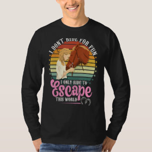 Camiseta Cavalos de Corrida para Fugir deste Mundo