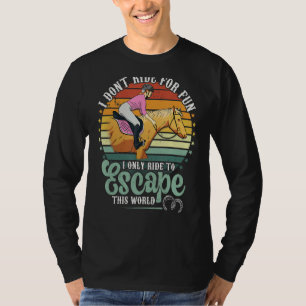 Camiseta Cavalos de Corrida para Fugir deste Mundo