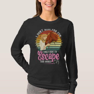Camiseta Cavalos de Corrida para Fugir deste Mundo