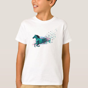 Camiseta Cavalos de Ferradura Cavalos Cavalgando Presente I
