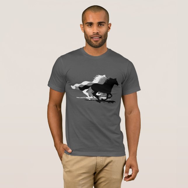 Camiseta Cavalos de galope (Frente Completa)
