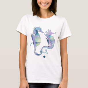 Camiseta Cavalos de mar da praia do verão