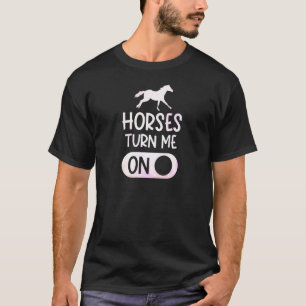 Camiseta Cavalos de Mulheres Me Fazem Cavalgar Equitação Eq