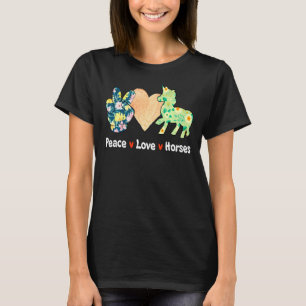 Camiseta Cavalos De Paz Engraçados Por Meninas Adolescentes