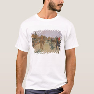 Camiseta Cavalos de raça de Edgar Degas   na frente dos