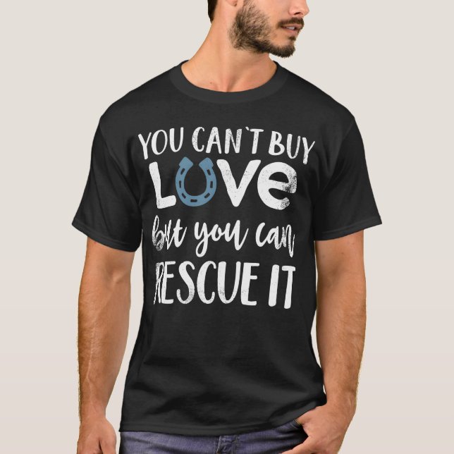Camiseta Cavalos de Salvamento do Amor com Sobrecarga Prese (Frente)