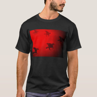 Camiseta Cavalos de vôo vermelhos