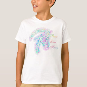 Camiseta Cavalos do amor da paz