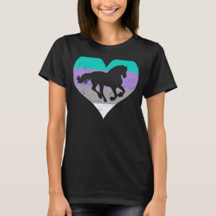 Camiseta Cavalos do Coração Vintage Cavalos Cavalos Cavalei