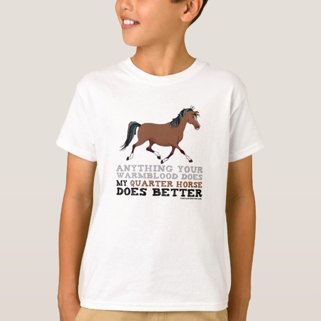 Camiseta Cavalos do Quarto Fazem Melhor (Frente)