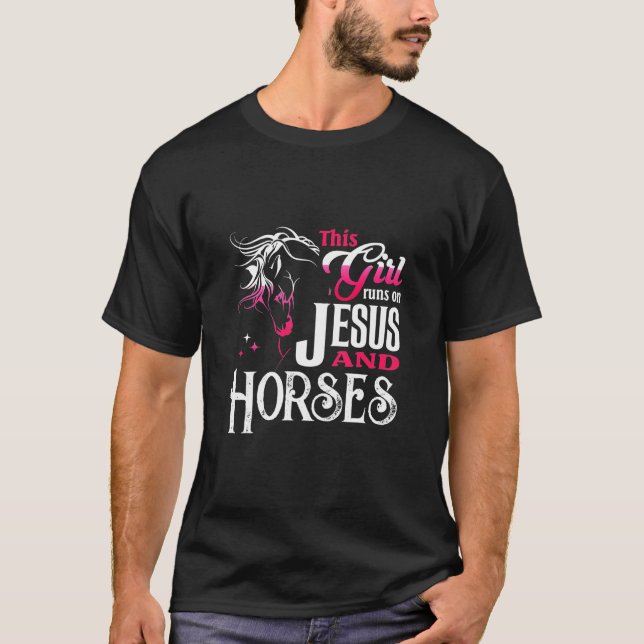 Camiseta Cavalos E Jesus Andando (Frente)