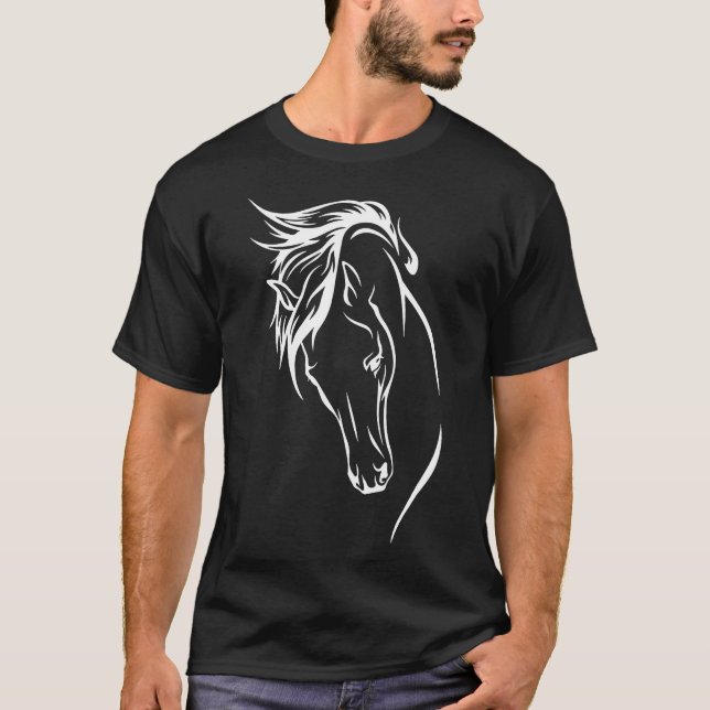 Camiseta Cavalos e Jesus Andando (Frente)