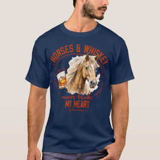 Camiseta Cavalos e Retro Whiskey