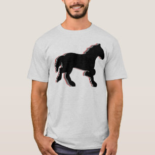 Camiseta cavalos empilhados