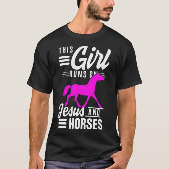 Camiseta Cavalos Engraçados Presente Encantado Presente Ará (Frente)
