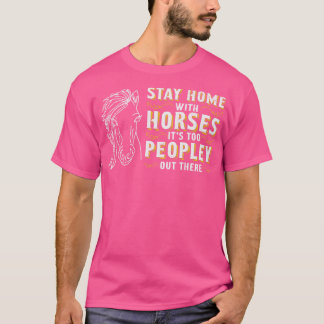 Camiseta Cavalos Equestres Andando Cavalos Equestres Lover 