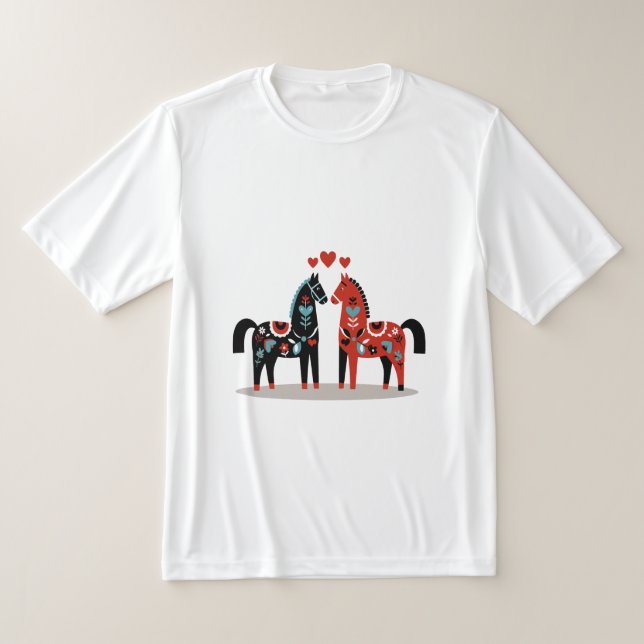 Camiseta Cavalos escandinavos (Postura )