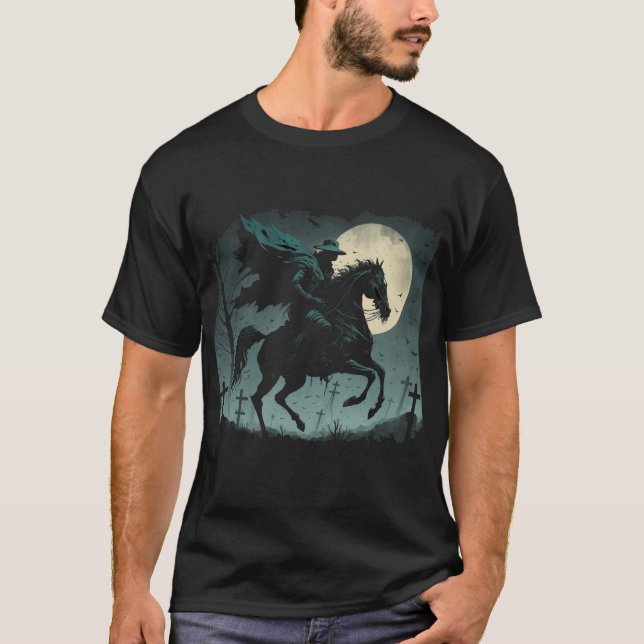 Camiseta Cavalos Escuros/Cavalos Sem Cabeça (Frente)