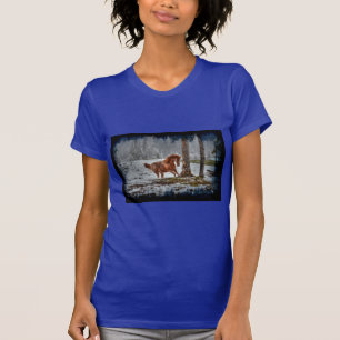 Camiseta Cavalos espirituosos na série da neve