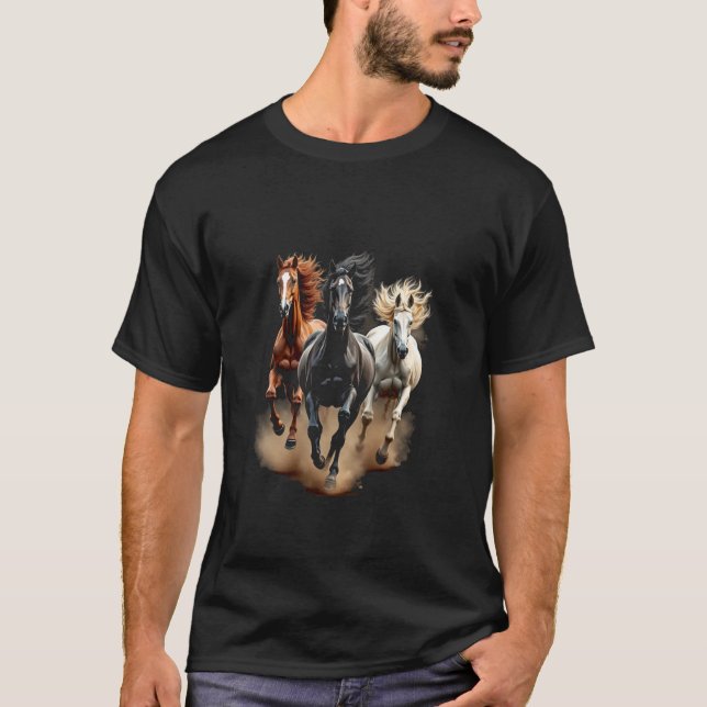 Camiseta Cavalos Galopando (Frente)