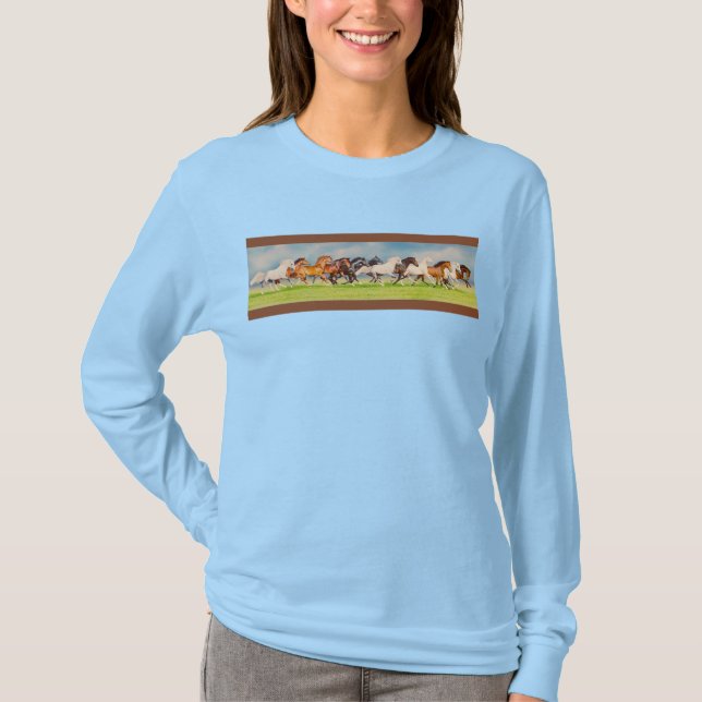 Camiseta Cavalos Galopantes (Frente)