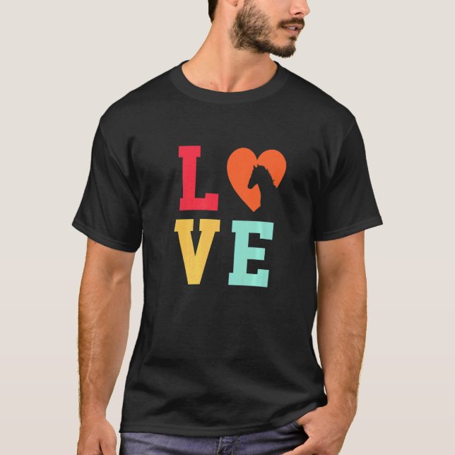 Camiseta Cavalos Gráficos Sobre Cavalos Equestres Cavalos C (Frente)