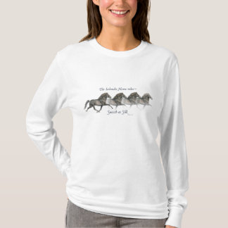 Camiseta Cavalos islandeses são suaves como seda ~ Manga lo