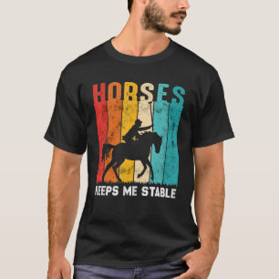Camiseta Cavalos Mantenham-me em Cavalo Estável Cavalo Cava