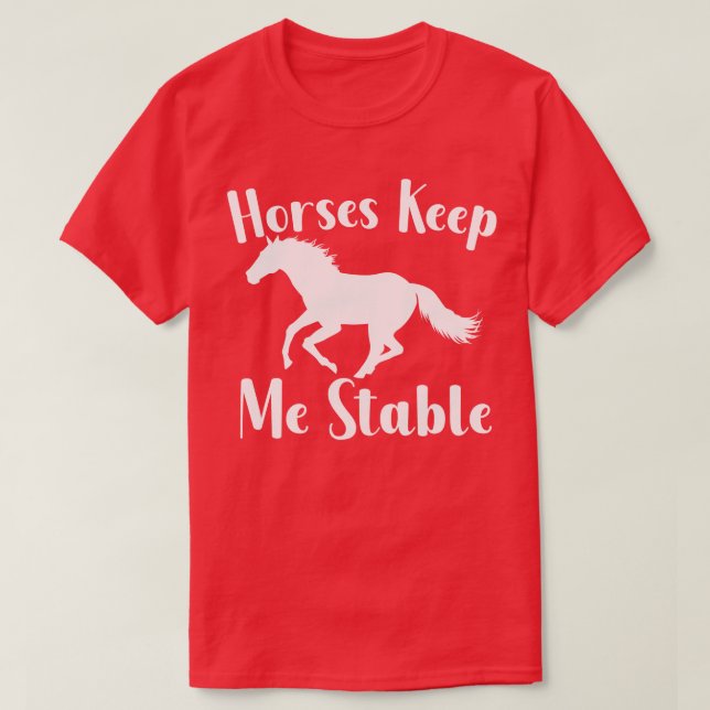 Camiseta Cavalos Mantenham Meu Estável (Frente do Design)