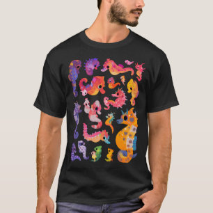 Camiseta Cavalos-marinhos - escuros