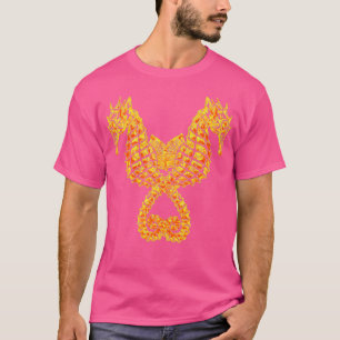 Camiseta Cavalos-marinhos Segurando Caudas Tatuagem Tribal