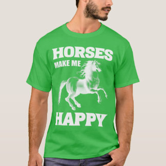 Camiseta Cavalos me fazem feliz família de instrutores