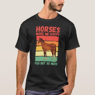 Camiseta Cavalos Me Fazem Feliz Não Tanto