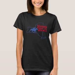 Camiseta Cavalos me mantêm Estável Eu Amo Proprietário de C