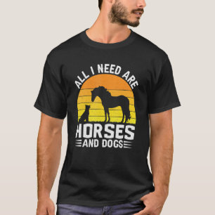 Camiseta Cavalos, Meninas, Homens E Mulheres Que Adoram Cav