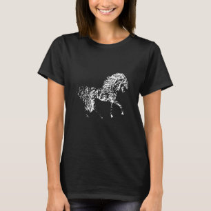 Camiseta Cavalos Motif Cavalo Elegante Animais Selvagens Co