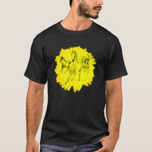 Camiseta Cavalos Motivo de Cavalo Elegante Crina Colorida A