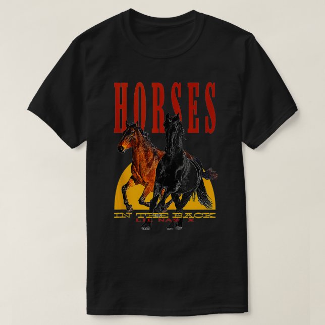 Camiseta Cavalos Oficiais Nas X Lil no Topo do Tanque Trase (Frente do Design)