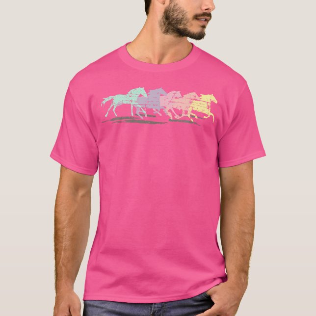 Camiseta Cavalos Que Correm Mustangs (Frente)