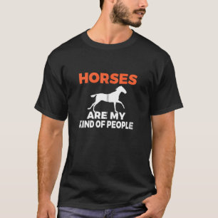 Camiseta Cavalos são meu tipo de Pessoas Cavalgada Capuz co