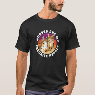 Camiseta Cavalos São Minhas Pessoas Favoritas Amante de Cav