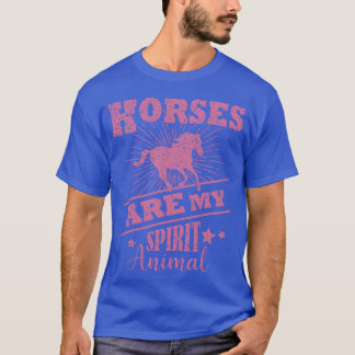 Camiseta Cavalos São O Meu Espírito Animal Equestre, Cavalo