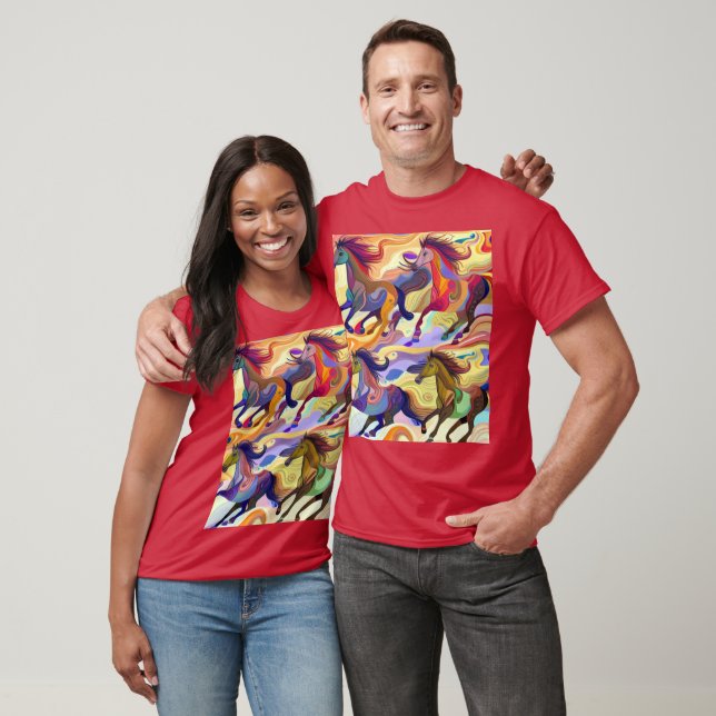 Camiseta Cavalos Selvagens (Unissex)